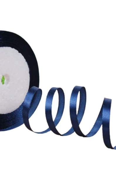 Saten Kurdele 3 cm 10 Metre Lacivert ürün görseli