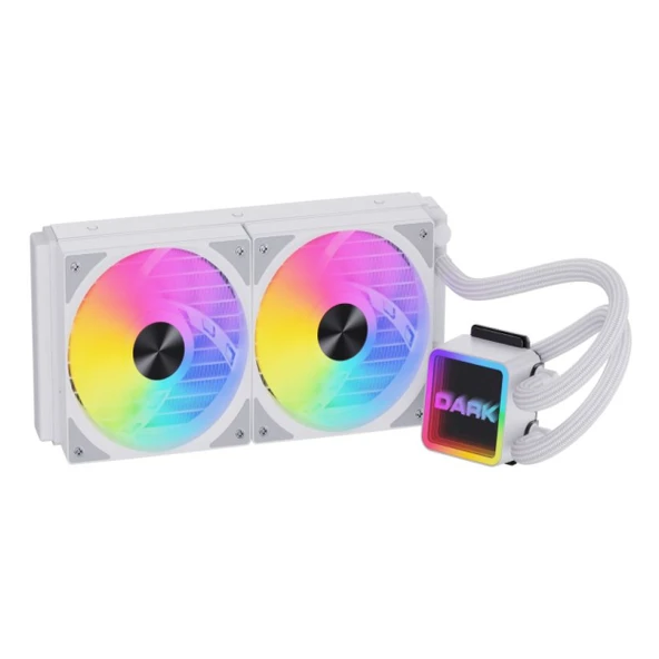 Dark Freezer W247W ARGB 240mm AM5/1700P Beyaz İşlemci Sıvı Soğutucu ürün görseli 1