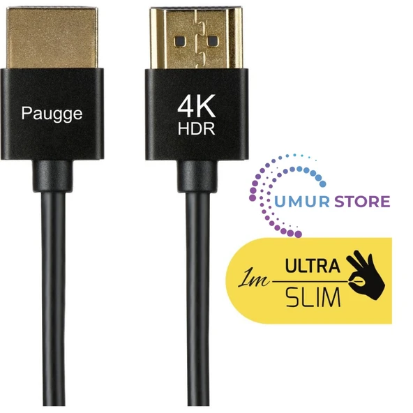2.0b 4K 60Hz 18GBPS HDMI Kablo - 1m - 2