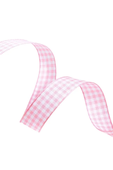 Tafta Ekoseli Kurdele 25 mm Pudra 1 Metre - Resim 2