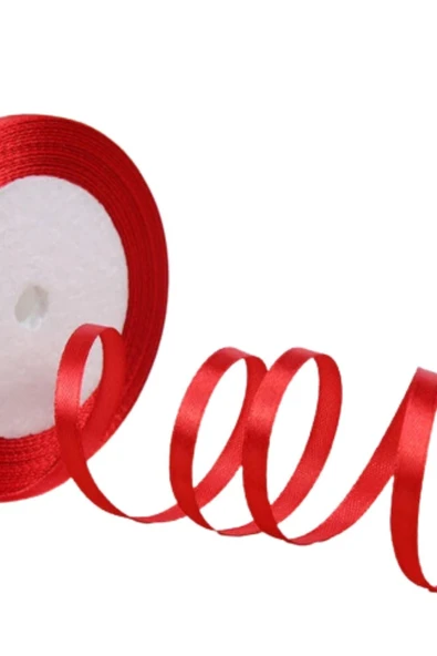 Saten Kurdele 2 cm 10 Metre Kırmızı ürün görseli