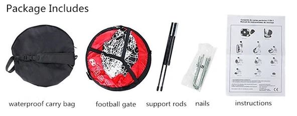 Çok Fonksiyonlu 2'si 1 Arada Mini Futbol Kale Seti Açık ve Kapalı Antrenman Kalesi CKS-153 - 5