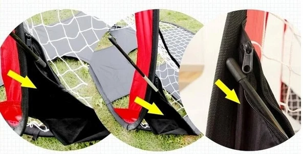 Çok Fonksiyonlu 2'si 1 Arada Mini Futbol Kale Seti Açık ve Kapalı Antrenman Kalesi CKS-153 - 6