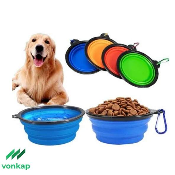 Vonkap Kedi Köpek Katlanabilir Mama Kabı ürün görseli 1