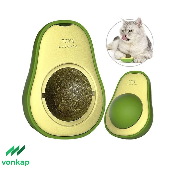 Vonkap Avokado Şeklinde Kedi Yalama Topu Catnıp Otu ürün görseli 1