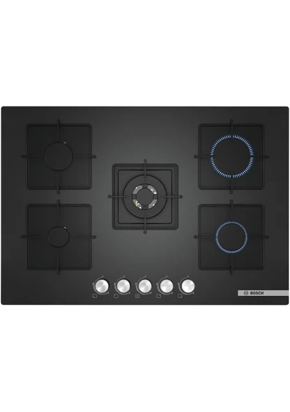 Bosch PNQ7B9O12O Wok Gözlü Siyah Cam Ankastre Ocak