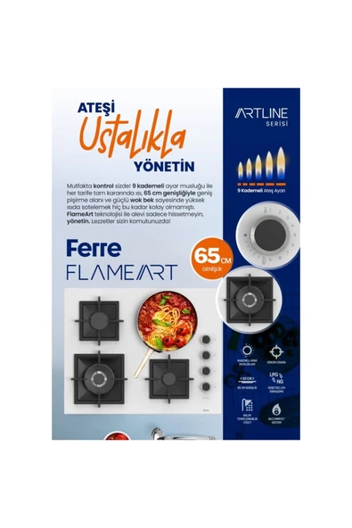 Ferre Fryart Artline Steam Qep64cb - Sc406-wfa - D064-sa 9 Prog. Dijital Turbo Ank. Set - Beyaz - 6