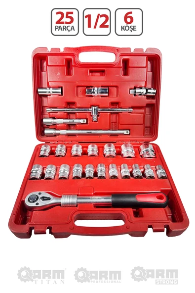 1/2 - 6 KÖŞE 25 PARÇA UZATMA CIRCIRLI LOKMA TAKIMI ürün görseli