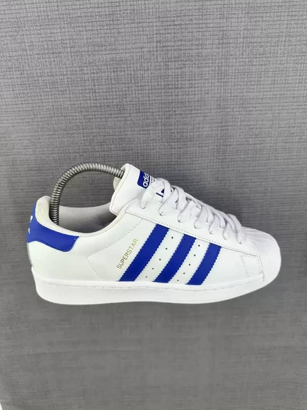 ADİDAS  SÜPERSTAR MAVİ DETAY SPOR AYAKKABI - Resim 3