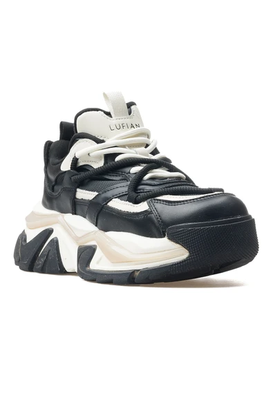 Lufian Kate Siyah Kadın Sneaker - Resim 3
