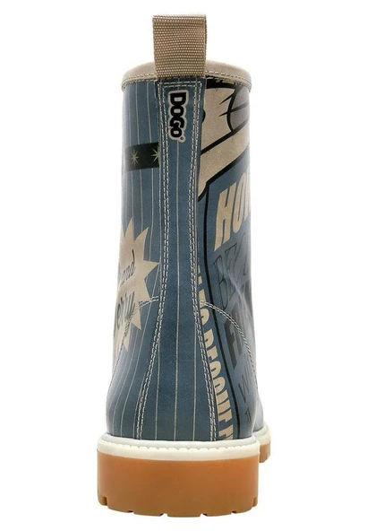 Dogo Kadın Vegan Deri Mavi Uzun Bot - Warner Bros Tom ve Jerry Tasarım - 5