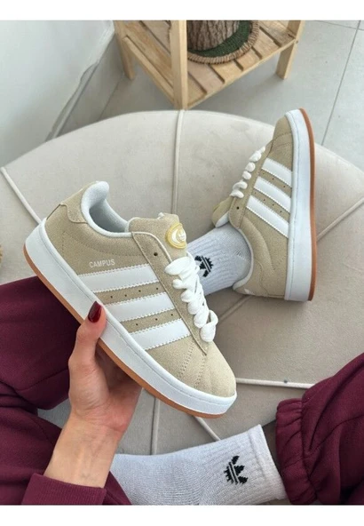 ADIDASS CAMPÜS KAHVE AYAKKABI - Resim 3