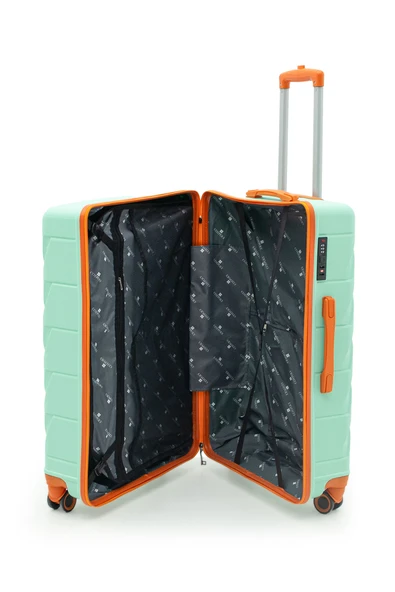 Copella Polipropilen & Kırılmaz 2'li Valiz Seti Büyük & Kabin - Su Yeşili - 3