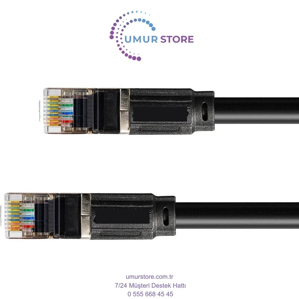 Cat6 25 cm F/utp 1g 250 Mhz 26 Awg Cca Folyo Kaplamalı Profesyonel Ftp Network Ethernet Patch Cord Kablo 25CM 0.25M ürün görseli 1