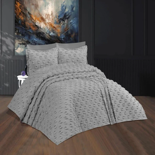 Royam Prestij Çift Kişilik Yatak Örtüsü Pike Takımı 6 Parça