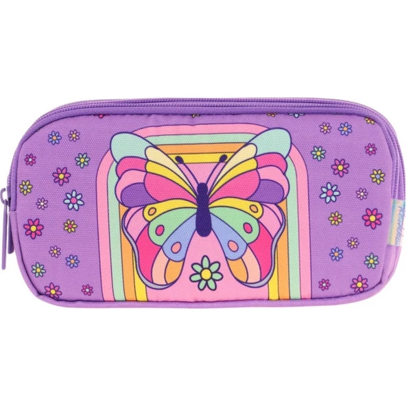 Kaukko Kıds 3 Bölmeli Kalem Çantası (layer Butterfly)krn-L8248 - 2