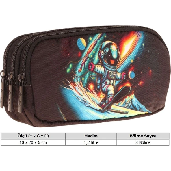 Kaukko Kıds 3 Bölmeli Kalem Çantası (layer Skı)krn-L8272 - 3