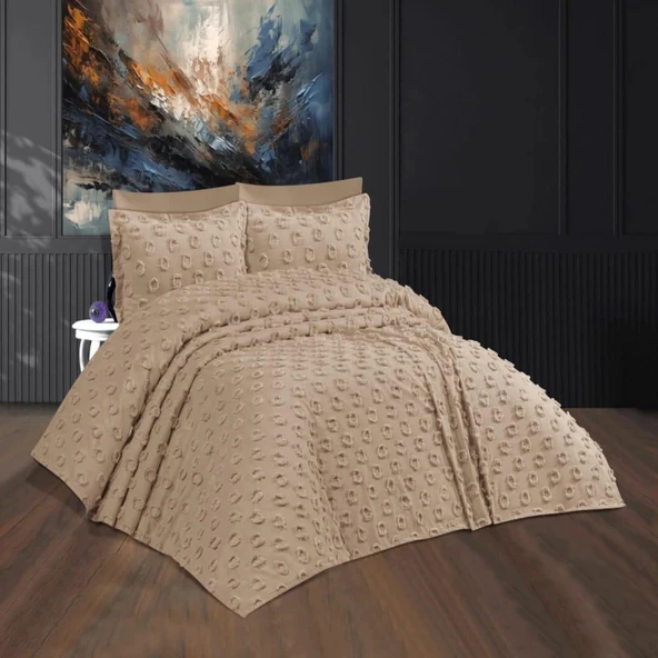 Royam Prestij Çift Kişilik Yatak Örtüsü Pike Takımı 6 Parça - 2