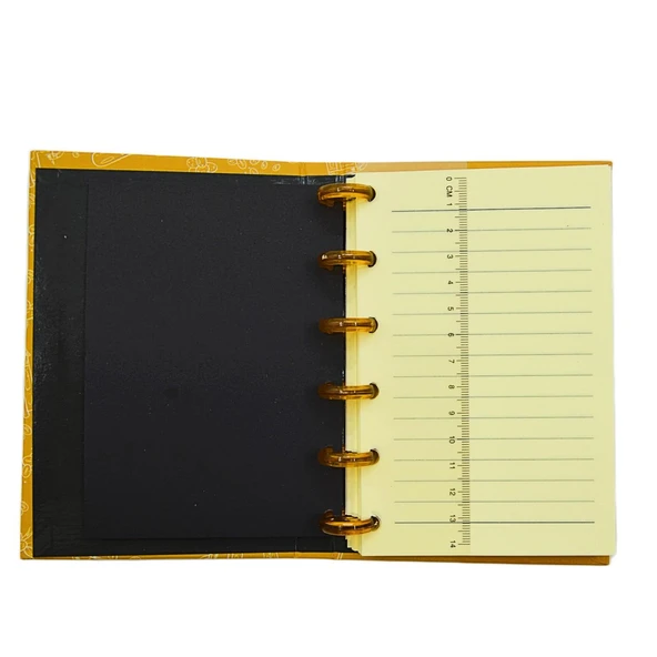 NotYaz A6 100 Yaprak Bloknot Post-It Destekli-Coffie - Resim 2