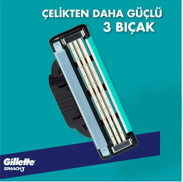 Gillette Mach 3 Yedek Tıraş Bıçağı 18'li - Resim 3