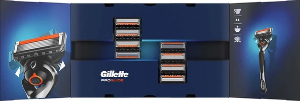 Gillette Fusion ProGlide Yedek Tıraş Bıçağı Karton Paket 8'li - Resim 2
