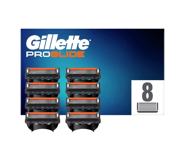 Gillette Fusion ProGlide Yedek Tıraş Bıçağı Karton Paket 8'li ürün görseli