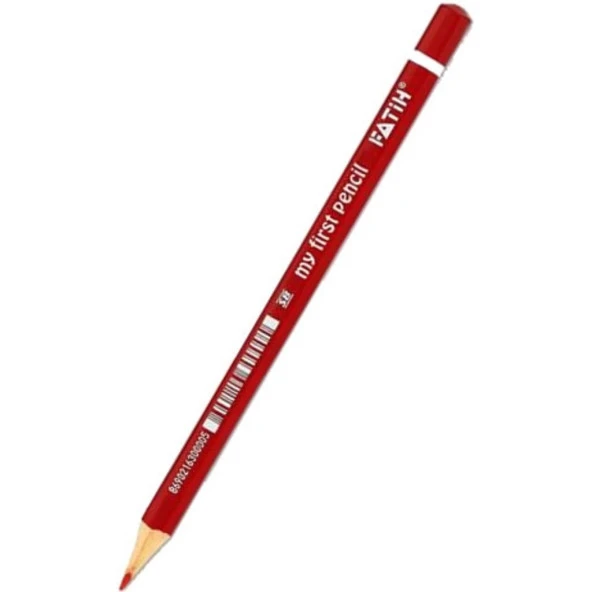 Fatih Kurşun Kalem Jumbo Üçgen Başlangıç Kalemi Kırmızı (12 adet)
