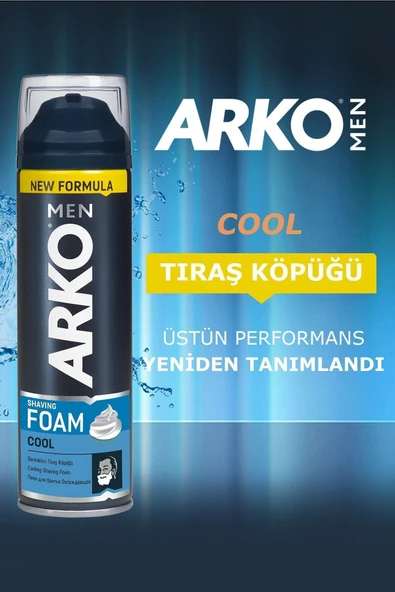 Arko Men Cool Tıraş Köpüğü 200 ml 2 li - Resim 2