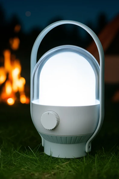 Taşınabilir Şarjlı Kamp Lambası Beyaz Işık – USB Şarjlı, Uzun Ömürlü LED Aydınlatma 34 LED ürün görseli