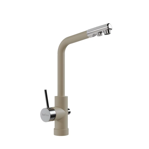 RealStone Abant Arıtmalı Eviye Bataryası Krem