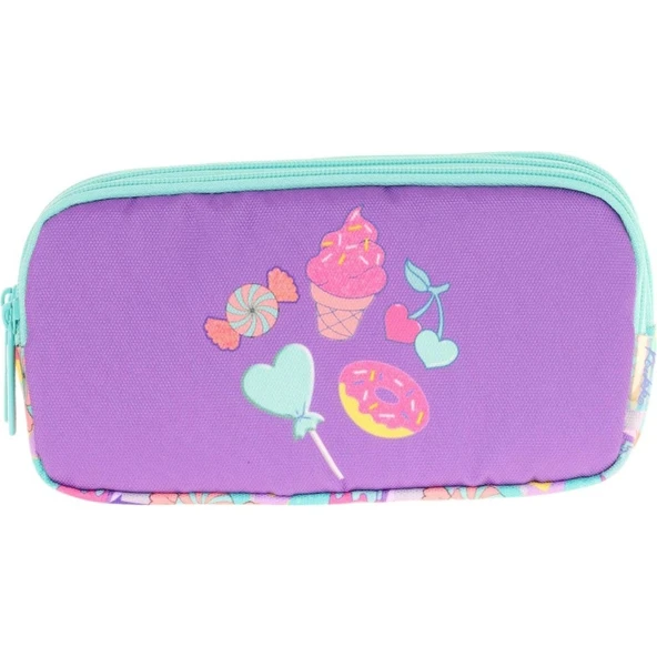 Kaukko Kıds 3 Bölmeli Kalem Çantası (paterned Sugar)krn-L8231 - Resim 2