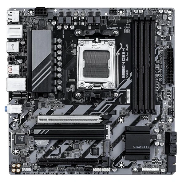 GIGABYTE B850M DS3H DDR5 HDMI DP-TYPEC PCIE 5.0 AM5 mATX - Resim 2