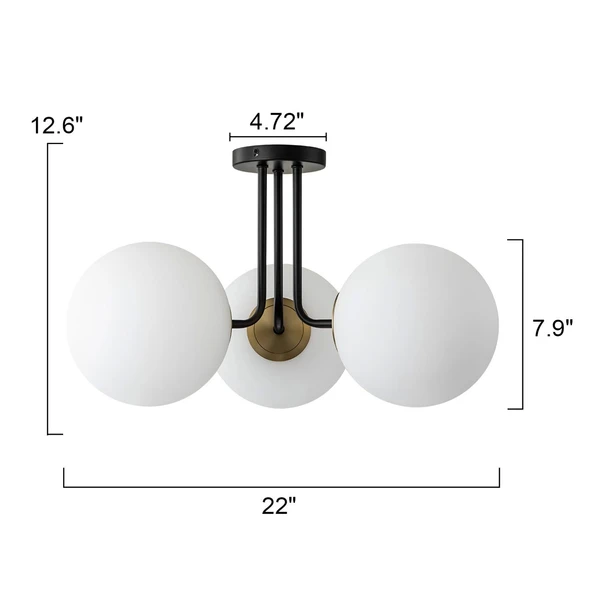 Rsylight 3'lü Modern Siyah Kaplama Plofyoner Wayli 8'li Modern Siyah Avize ve Sarkıt Avize - Resim 7