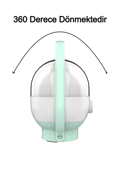 Taşınabilir Şarjlı Kamp Lambası Beyaz Işık – USB Şarjlı, Uzun Ömürlü LED Aydınlatma 34 LED - Resim 4