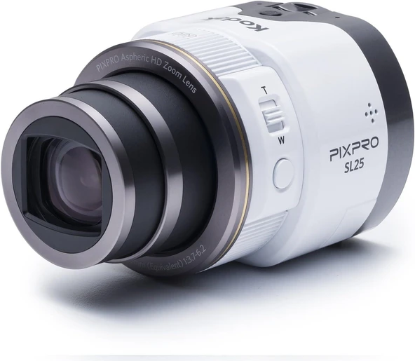 Kodak Smart Lens SL25/25x Yakınlaştırma Dijital Fotoğraf Makinesi-Beyaz - 3