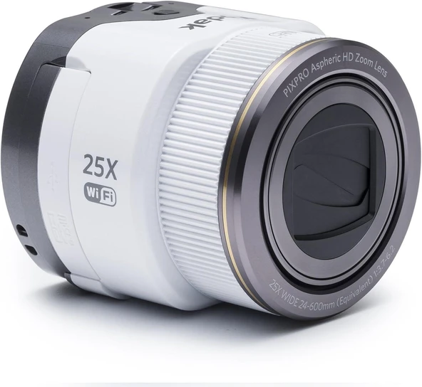 Kodak Smart Lens SL25/25x Yakınlaştırma Dijital Fotoğraf Makinesi-Beyaz - 6
