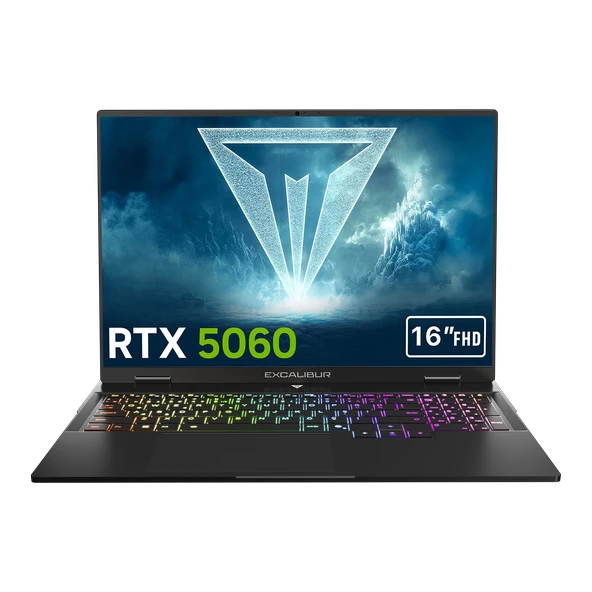 Casper Excalibur G915 i7-13620H 64GB 2TB + 2TB 8GB RTX5060 165HZ 16" W11P Gaming Laptop G915.1362-EN60R-C