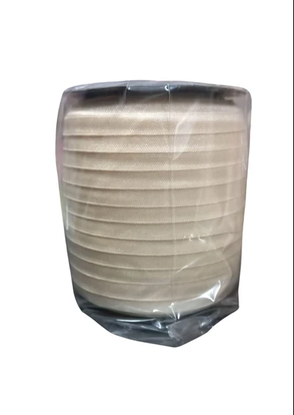 Çamaşır Lastiği Düz 1 cm  1 Metre Krem ürün görseli