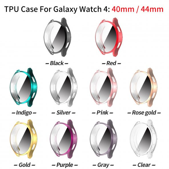 KNY Samsung Galaxy Watch 4 Classic 46 MM İçin 360 Kapatan Renkli Gard Kapak Yeşil - 2