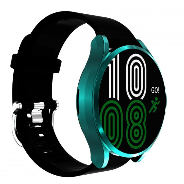 KNY Samsung Galaxy Watch 4 Classic 46 MM İçin 360 Kapatan Renkli Gard Kapak Yeşil - 3