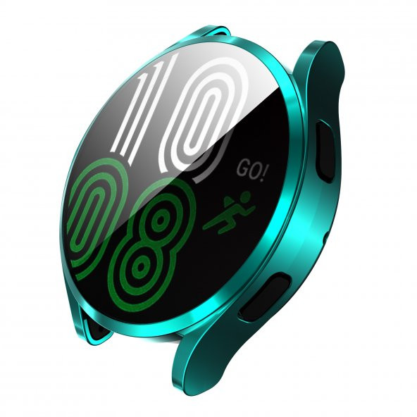 KNY Samsung Galaxy Watch 4 Classic 46 MM İçin 360 Kapatan Renkli Gard Kapak Yeşil - 5