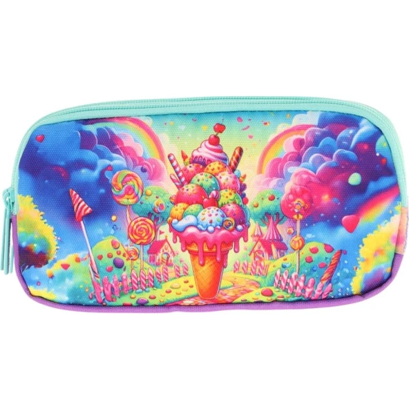 Kaukko Kıds 3 Bölmeli Kalem Çantası (layer Ice Cream)krn-L8251 - Resim 2