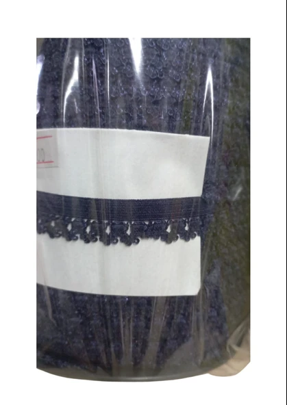 Çamaşır Lastiği Dantelli 1 cm 1 Metre Lacivert ürün görseli