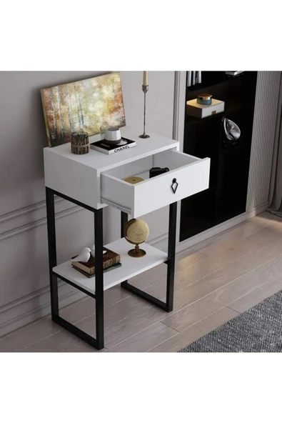 Meltem Çelik - BMdekor Dresuar Veroni Beyaz - 3