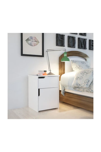 BMdekor Komodin Ergi Beyaz
