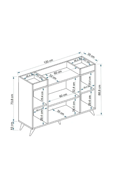Meltem Çelik - BMdekor Çok Amaçlı Dolap Yaser Kristal - Resim 4