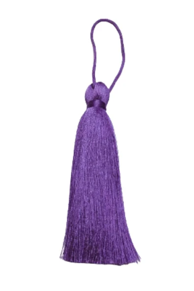 Püskül Tekli 10 cm 1 Adet Eflatun ürün görseli