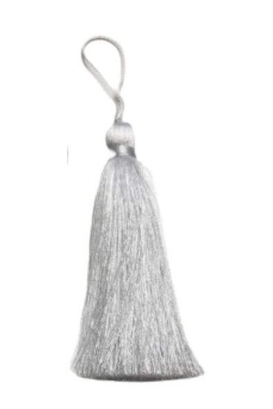 Püskül Tekli 10 cm 1 Adet Beyaz ürün görseli