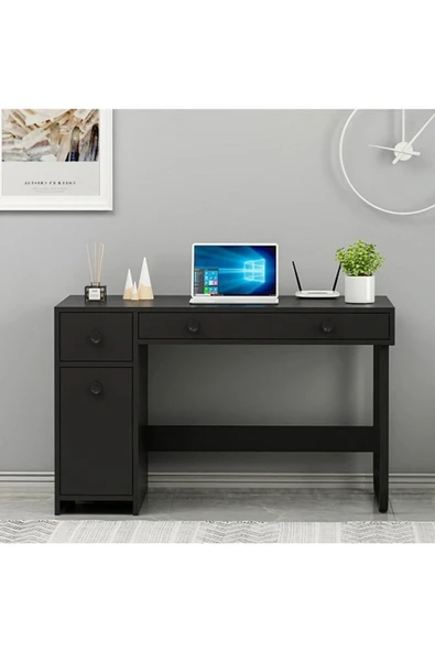 Meltem Çelik - BMdekor Çalışma Masası Arte Siyah - 2