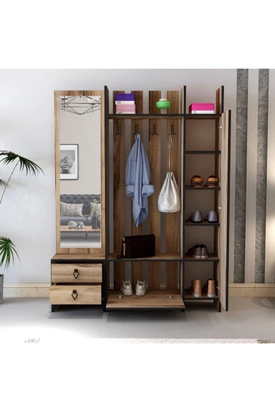 Meltem Çelik - BMdekor Aynalı Portmanto Loft Atlantikçam - 2